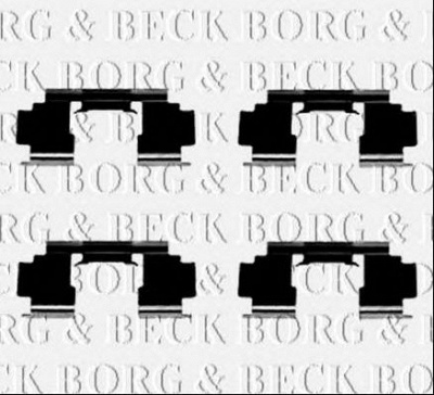 BORG & BECK bbk1436 -  Комплектующие, колодки дискового тормоза